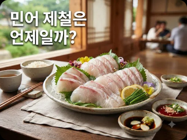 민어 제철은 언제일까?